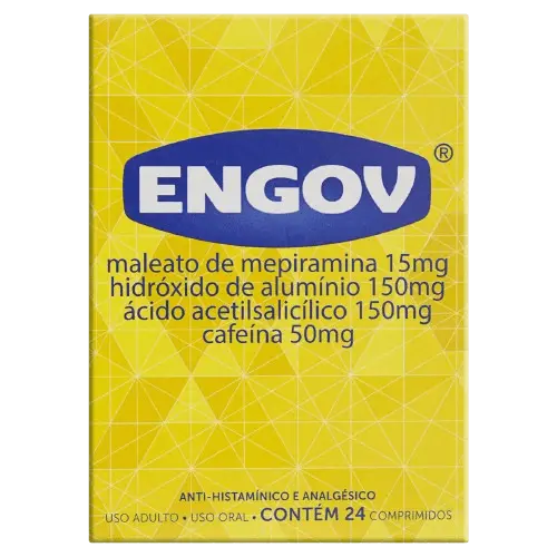 Anti-histamínico e Analgésico Engov 24 comp.